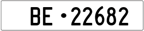 Trailer License Plate